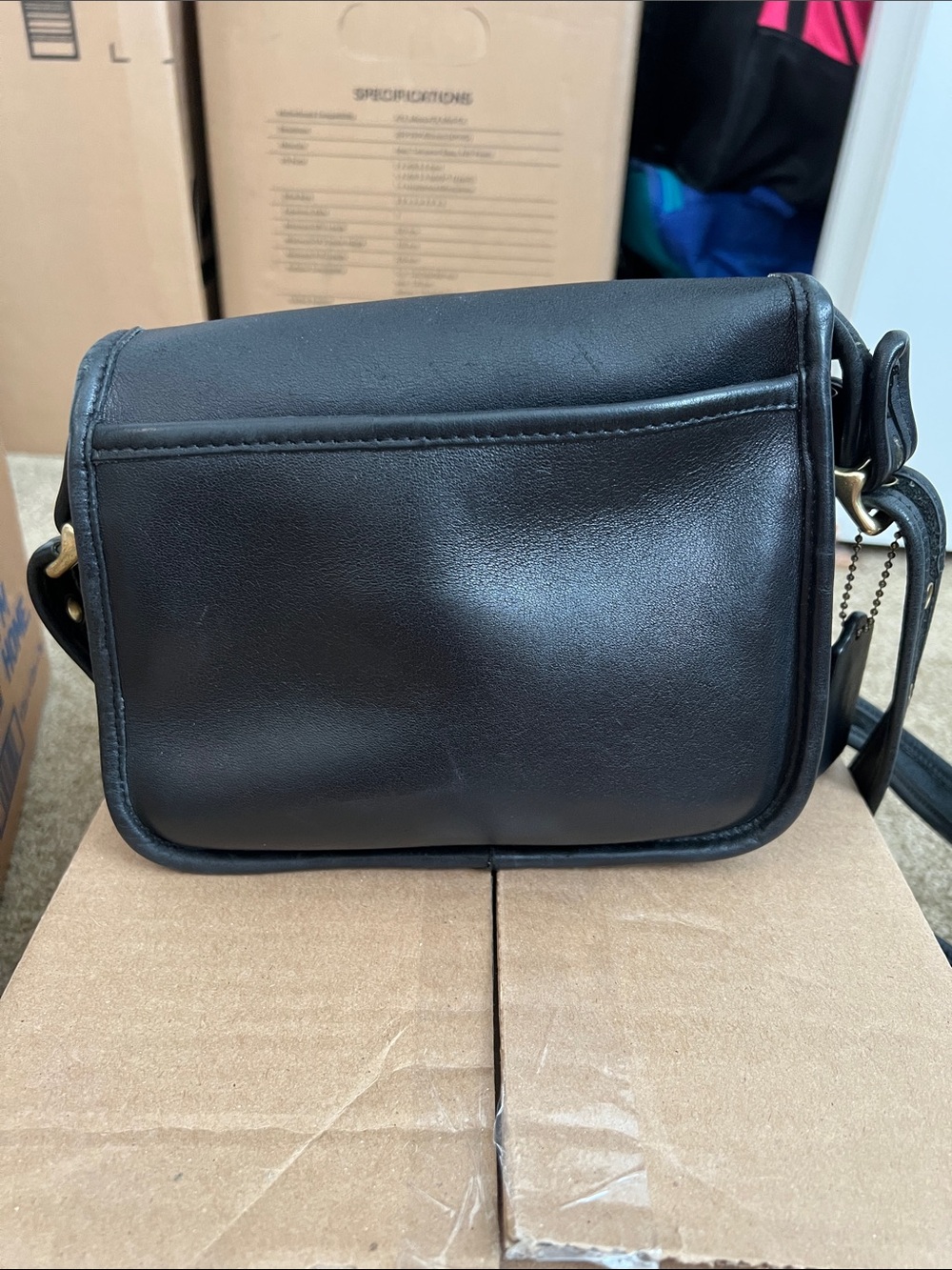 Vintage Coach Black Rambler Legacy 9965 - Picture 5 of 6